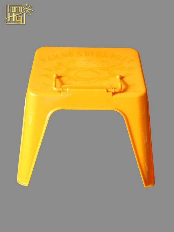 Kệ ghế đọc kinh bằng nhựa màu cam