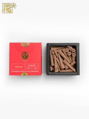 Hộp nụ trầm hương xông nhà Thiên Tâm 68 viên