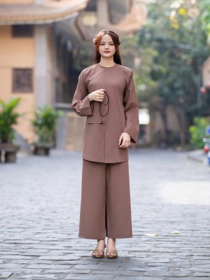 Bộ vạt hò ni kate - màu socola
