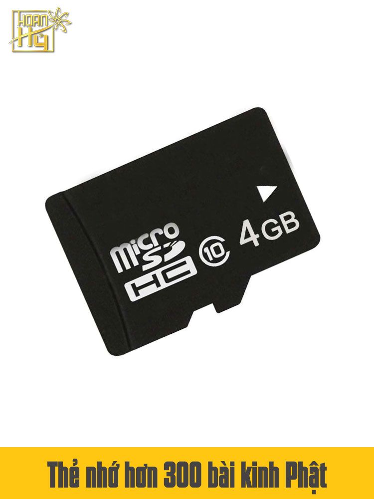 Thẻ nhớ 4GB chép sẵn hơn 300 bài kinh Phật